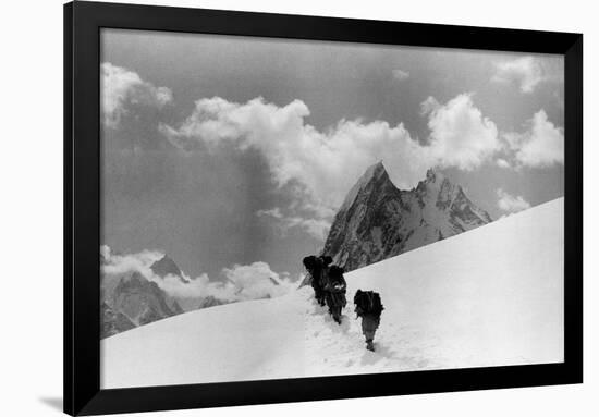 The Expedition for the Conquest of K2 Marching To the Top-null-Framed Giclee Print