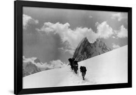 The Expedition for the Conquest of K2 Marching To the Top-null-Framed Giclee Print