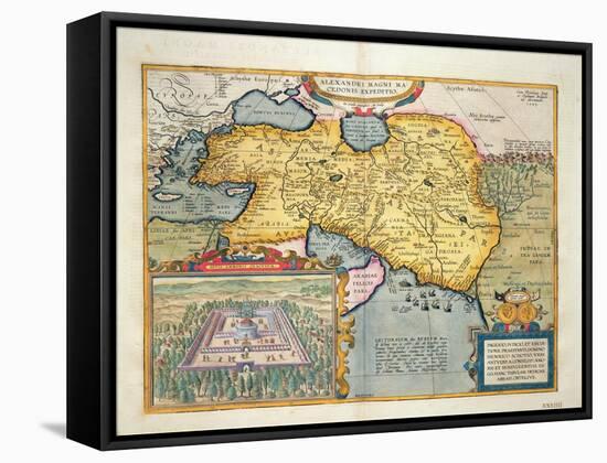 The Expedition of Alexander the Great, from the 'Theatrum Orbis Terrarum', 1603-Abraham Ortelius-Framed Stretched Canvas