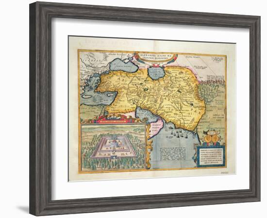 The Expedition of Alexander the Great, from the 'Theatrum Orbis Terrarum', 1603-Abraham Ortelius-Framed Giclee Print