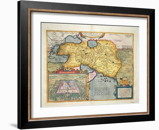 The Expedition of Alexander the Great, from the 'Theatrum Orbis Terrarum', 1603-Abraham Ortelius-Framed Giclee Print