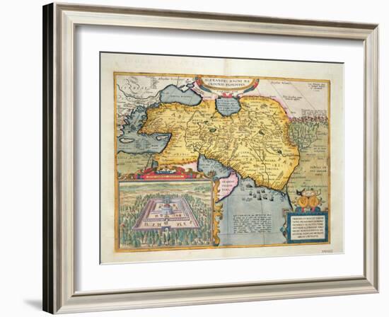 The Expedition of Alexander the Great, from the 'Theatrum Orbis Terrarum', 1603-Abraham Ortelius-Framed Giclee Print