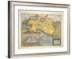 The Expedition of Alexander the Great, from the 'Theatrum Orbis Terrarum', 1603-Abraham Ortelius-Framed Giclee Print