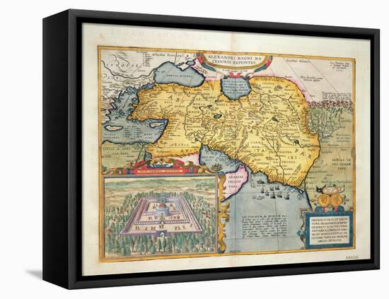 The Expedition of Alexander the Great, from the 'Theatrum Orbis Terrarum', 1603-Abraham Ortelius-Framed Stretched Canvas