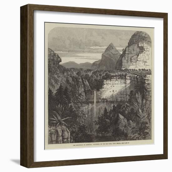 The Expedition to Abyssinia, Waterfall on the Mai Muna, Near Senafe-null-Framed Giclee Print