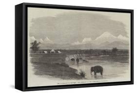 The Expedition to Bhootan, the Approach to the Himalayas at Julpigoree-null-Framed Stretched Canvas