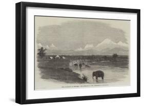 The Expedition to Bhootan, the Approach to the Himalayas at Julpigoree-null-Framed Premium Giclee Print