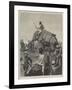 The Expedition to Burmah, an Elephant Battery in Action-Richard Caton Woodville II-Framed Giclee Print