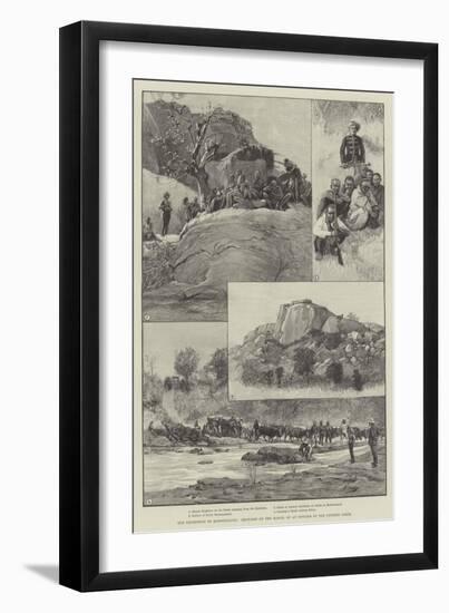 The Expedition to Mashonaland, Sketches on the March-null-Framed Giclee Print