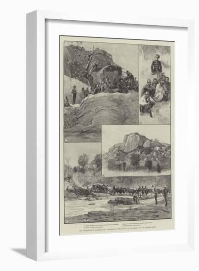 The Expedition to Mashonaland, Sketches on the March-null-Framed Giclee Print