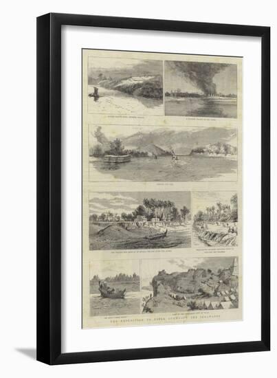 The Expedition to Upper Burma, Up the Irrawaddy-null-Framed Premium Giclee Print