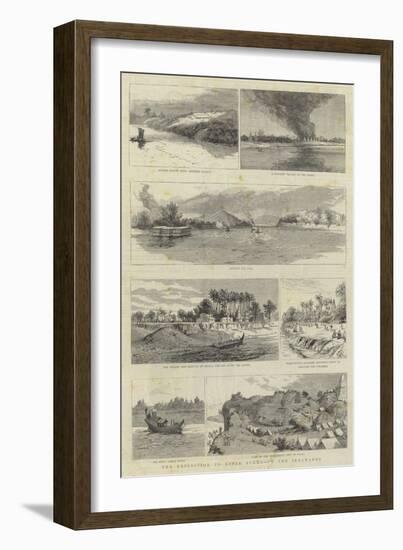 The Expedition to Upper Burma, Up the Irrawaddy-null-Framed Giclee Print