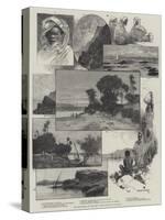 The Expedition Up the Nile, from Assouan to Korosko-Charles Auguste Loye-Stretched Canvas