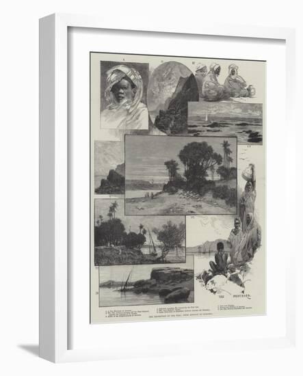 The Expedition Up the Nile, from Assouan to Korosko-Charles Auguste Loye-Framed Giclee Print