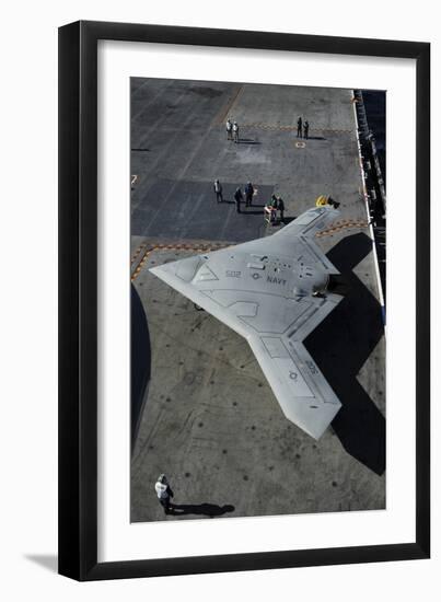 The Experimental X-47B Unmanned Combat Air System Demonstrator-null-Framed Photographic Print