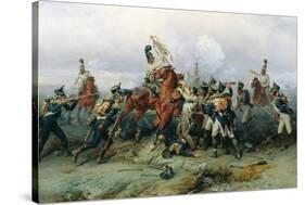 The Exploit of the Mounted Regiment in the Battle of Austerlitz, 1884-Bogdan Willewalde-Stretched Canvas