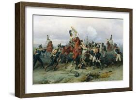 The Exploit of the Mounted Regiment in the Battle of Austerlitz, 1884-Bogdan Willewalde-Framed Giclee Print