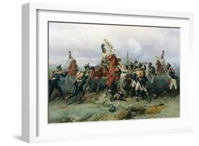 The Exploit of the Mounted Regiment in the Battle of Austerlitz, 1884-Bogdan Willewalde-Framed Giclee Print