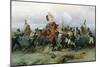 The Exploit of the Mounted Regiment in the Battle of Austerlitz, 1884-Bogdan Willewalde-Mounted Giclee Print