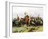 The Exploit of the Mounted Regiment in the Battle of Austerlitz, 1884-Gottfried Willewalde-Framed Giclee Print