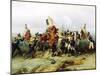 The Exploit of the Mounted Regiment in the Battle of Austerlitz, 1884-Gottfried Willewalde-Mounted Giclee Print
