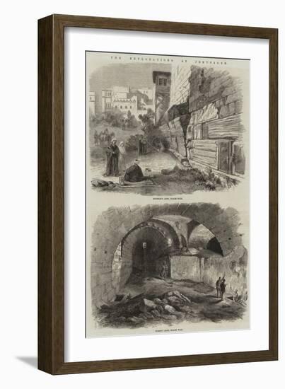 The Explorations at Jerusalem-null-Framed Giclee Print