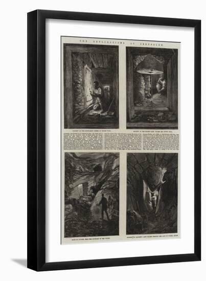 The Explorations at Jerusalem-null-Framed Premium Giclee Print