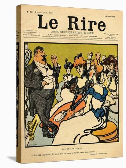 The Explorers, from the Front Cover of 'Le Rire', 18th May 1901-Emmanuel Poire Caran D'ache-Stretched Canvas