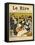 The Explorers, from the Front Cover of 'Le Rire', 18th May 1901-Emmanuel Poire Caran D'ache-Framed Stretched Canvas