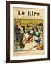 The Explorers, from the Front Cover of 'Le Rire', 18th May 1901-Emmanuel Poire Caran D'ache-Framed Giclee Print