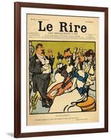 The Explorers, from the Front Cover of 'Le Rire', 18th May 1901-Emmanuel Poire Caran D'ache-Framed Giclee Print