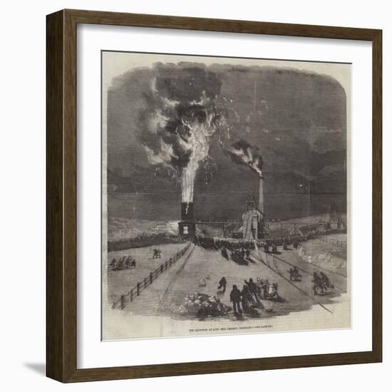 The Explosion at Lund Hill Colliery, Barnsley-null-Framed Giclee Print