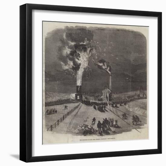 The Explosion at Lund Hill Colliery, Barnsley-null-Framed Giclee Print