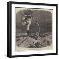 The Explosion at Lund Hill Colliery, Barnsley-null-Framed Giclee Print