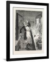 The Explosion : Mr, Larkin Opening the Box, an Attempt to Murder at Clerkenwell, London, 1876, Uk-null-Framed Giclee Print