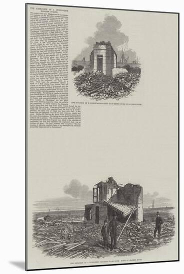 The Explosion of Gunpowder Magazine at Erith-null-Mounted Giclee Print