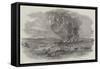 The Explosion of the Right Siege-Train, Near Inkerman Mill-Edward Angelo Goodall-Framed Stretched Canvas
