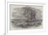 The Explosion of the Right Siege-Train, Near Inkerman Mill-Edward Angelo Goodall-Framed Giclee Print