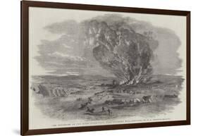 The Explosion of the Right Siege-Train, Near Inkerman Mill-Edward Angelo Goodall-Framed Giclee Print