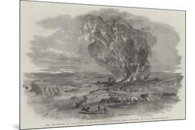 The Explosion of the Right Siege-Train, Near Inkerman Mill-Edward Angelo Goodall-Mounted Premium Giclee Print