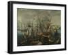 The Explosion of the Spanish Flagship during the Battle of Gibraltar, c.1621-Cornelis Claesz Van Wieringen-Framed Giclee Print