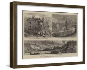 The Explosion on the Regent's Canal-null-Framed Giclee Print