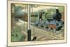 The Express Train Passing a Signal-Box-Charles Robinson-Mounted Art Print