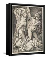 The Expulsion from Paradise, 1543-Hans Sebald Beham-Framed Stretched Canvas