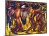 The Expulsion from Paradise, 1920 (Gouache on Paper)-Christian Rohlfs-Mounted Giclee Print