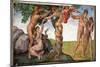 The Expulsion from the Paradise, 1508-12 (Fresco)-Michelangelo Buonarroti-Mounted Giclee Print