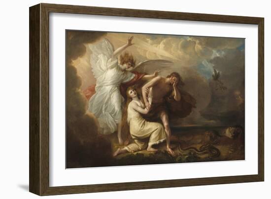 The Expulsion of Adam and Eve from Paradise, 1791-Benjamin West-Framed Art Print