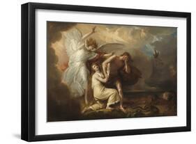 The Expulsion of Adam and Eve from Paradise, 1791-Benjamin West-Framed Art Print