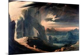 The Expulsion of Adam and Eve from Paradise, 1823-27-John Martin-Mounted Giclee Print