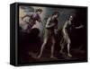 The Expulsion of Adam and Eve from Paradise-Francesco Curradi-Framed Stretched Canvas